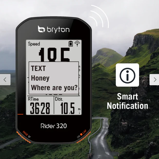 Bryton GPS Bike Computer Rider 320 + Sensor Bundle - Image 10