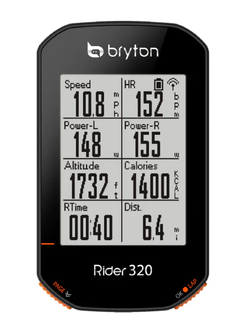 Bryton GPS Bike Computer Rider 320 + Sensor Bundle - Image 4