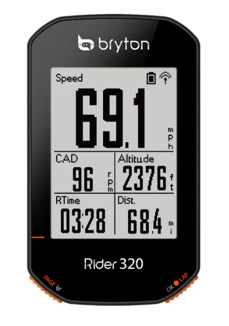Bryton GPS Bike Computer Rider 320 + Sensor Bundle - Image 6